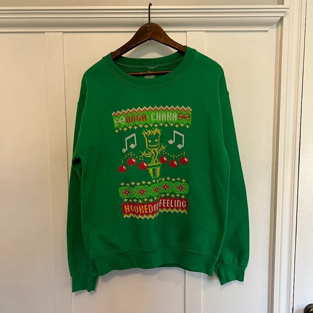Green TeeFury Ugly Christmas Sweater Guardians of the Galaxy size Small - Picture 4 of 6